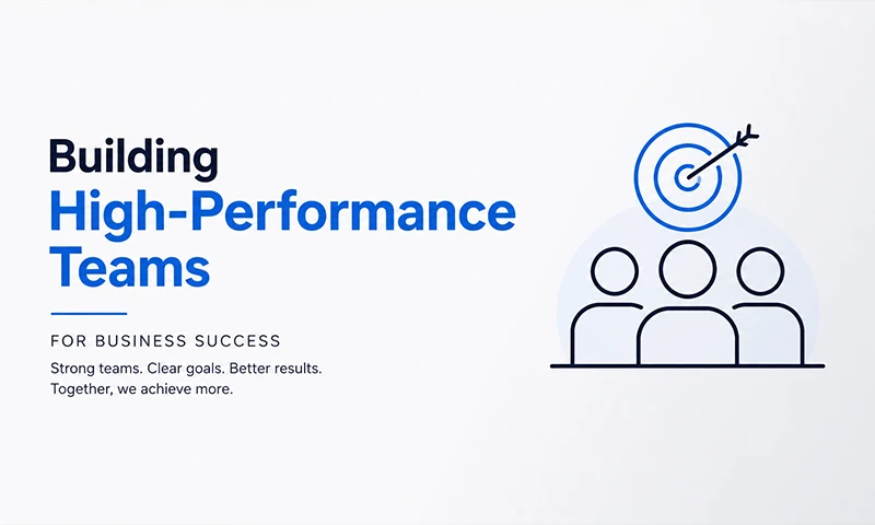 Building High-Performance Teams for Business Success Building high-performance teams for business success through collaboration, leadership, and teamwork