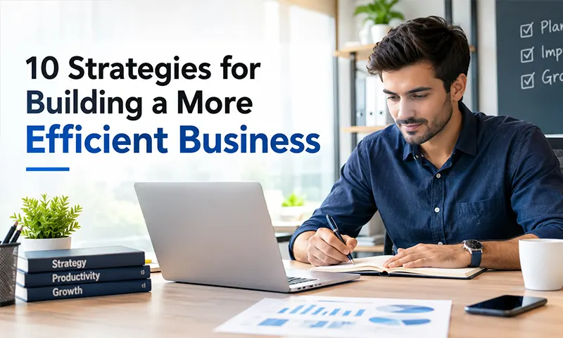 10 Strategies for Building a More Efficient Business Building a More Efficient Business for improving productivity, streamlining operations, and reducing business costs.