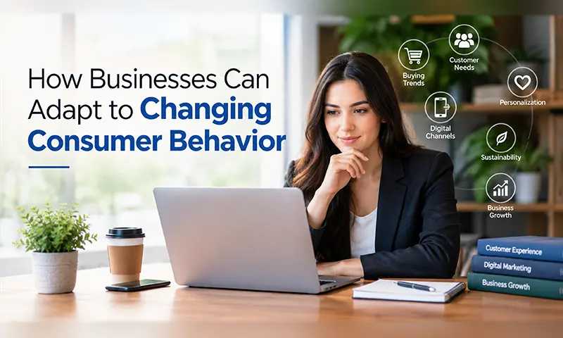 How Businesses Can Adapt to Changing Consumer Behavior Business professionals analyzing changing consumer behavior, customer preferences, and market trends